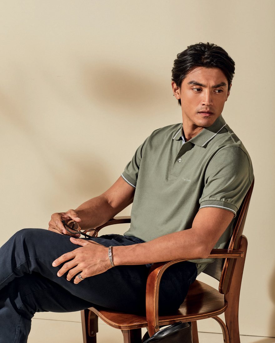 Detalhe do look Casual refinado